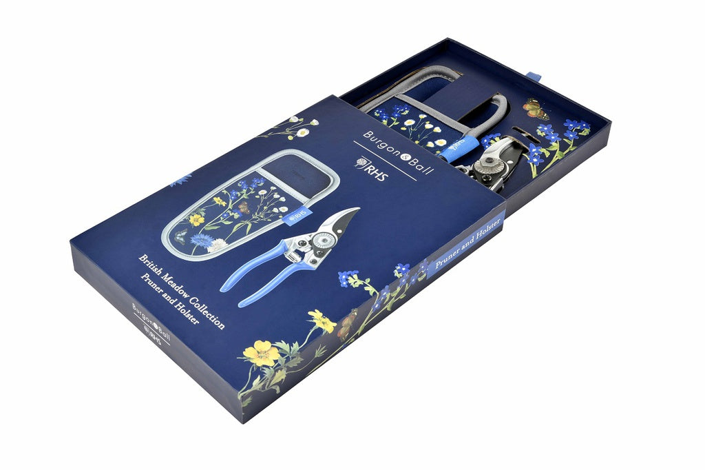British Meadow Pocket Pruner & Holster