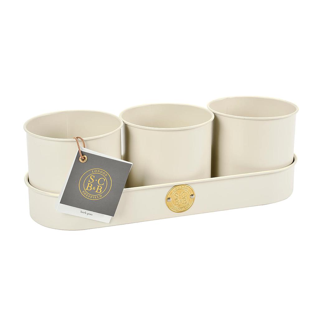 Sophie Conran for Burgon & Ball Herb Pots Buttermilk